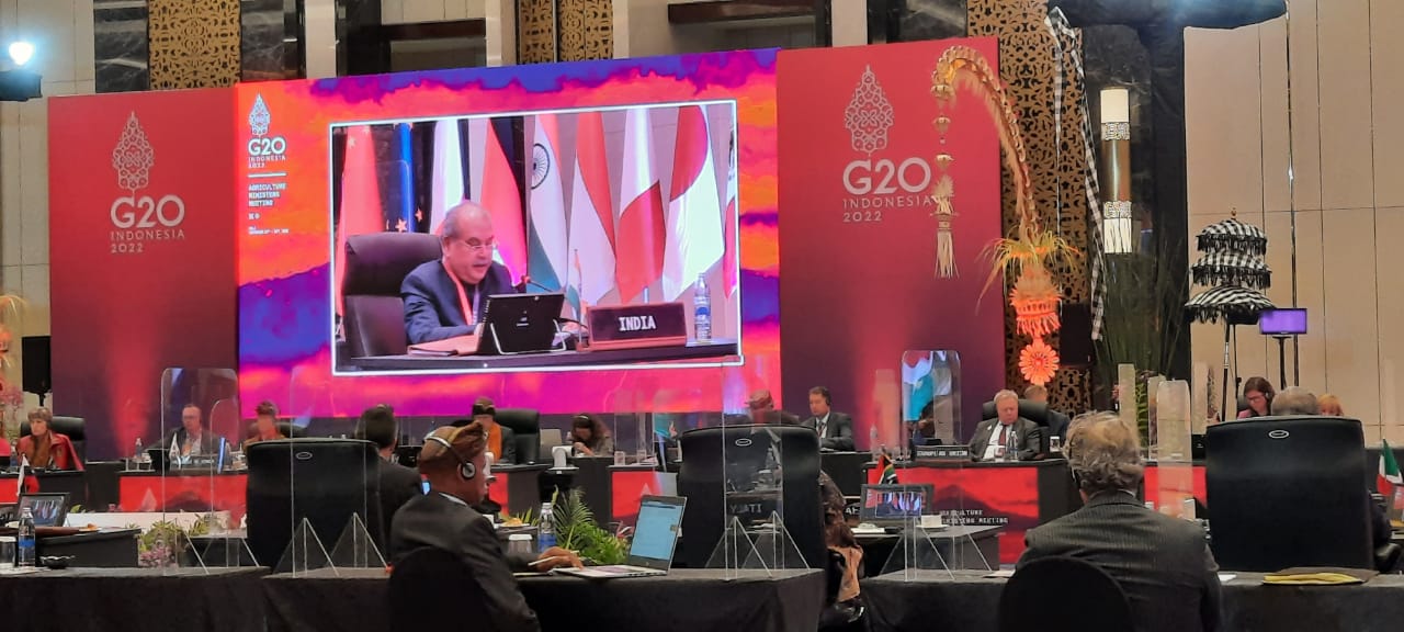 केंद्रीय कृषि मंत्री श्री तोमर ने इंडोनेशिया में जी-20 के विभिन्न सत्रों में भारत का पक्ष रखते हुए दिया उद्बोधन