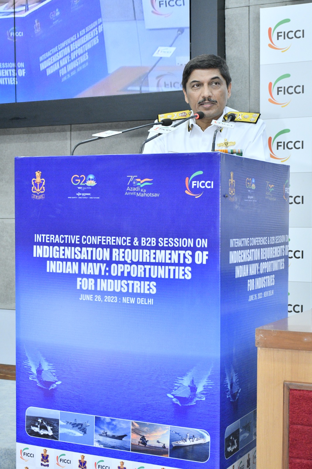 भारतीय नौसेना की स्वदेशीकरण आवश्यकताओं के बारे में एक संवादमूलक सम्मेलन और बिजनेस टू बिजनेस सत्र का आयोजन: उद्योगों के लिए अच्‍छा अवसर