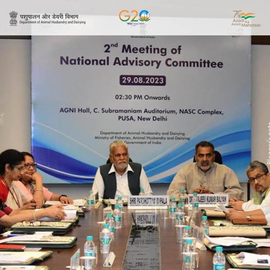 मत्स्य पालन, पशुपालन और डेयरी मंत्री श्री परशोत्तम रुपाला ने पशुपालन और डेयरी विभाग की दूसरी राष्ट्रीय सलाहकार समिति बैठक की अध्यक्षता की