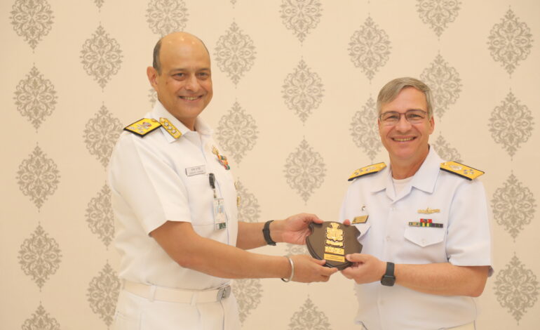 5 सितंबर 2023 को ब्राजील की नौसेना के प्रतिनिधिमण्डल का दिल्ली दौरा