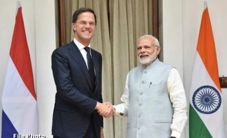 प्रधानमंत्री की नीदरलैंड के प्रधानमंत्री से मुलाकात