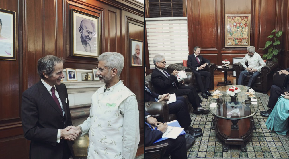 विदेश मंत्री डॉ. एस. जयशंकर से मिले IAEA महानिदेशक राफेल ग्रॉसी, परमाणु अप्रसार और अंतर्राष्ट्रीय सहयोग पर की चर्चा