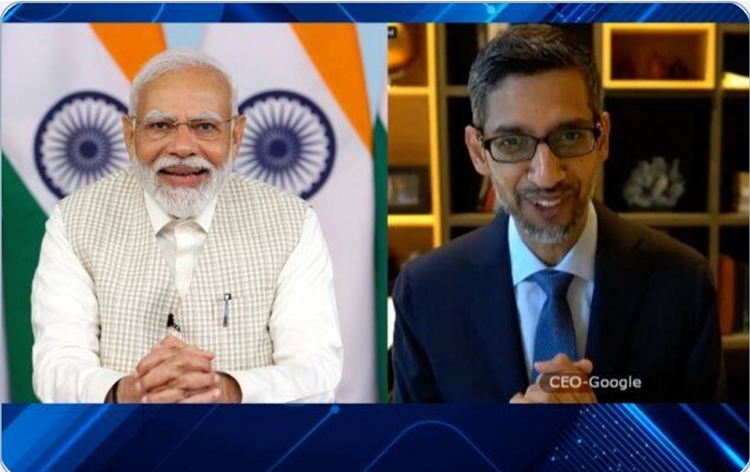 प्रधानमंत्री मोदी ने गूगल के सीईओ सुंदर पिचाई से की वर्चुअली बातचीत, गुड गवर्नेंस के लिए एआई टूल्स पर काम करने की दी सलाह
