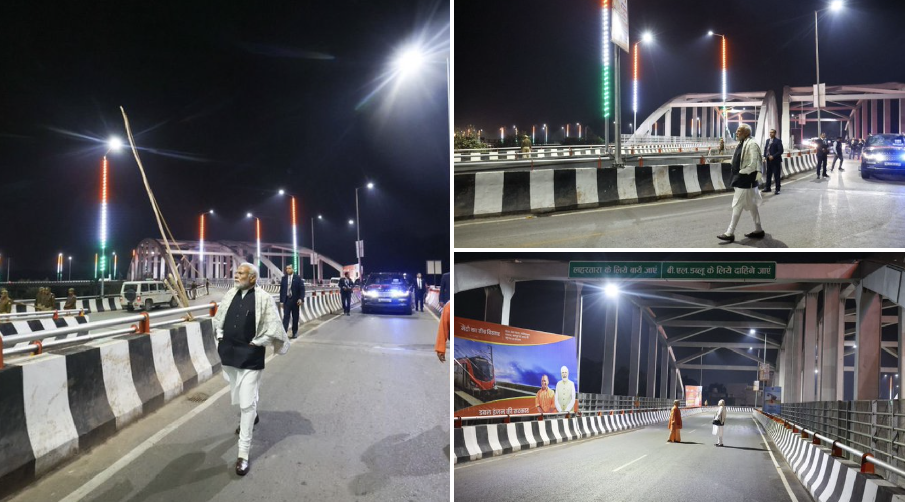 पीएम मोदी ने काशी में शिवपुर-फुलवरिया-लहरतारा मार्ग का किया निरीक्षण