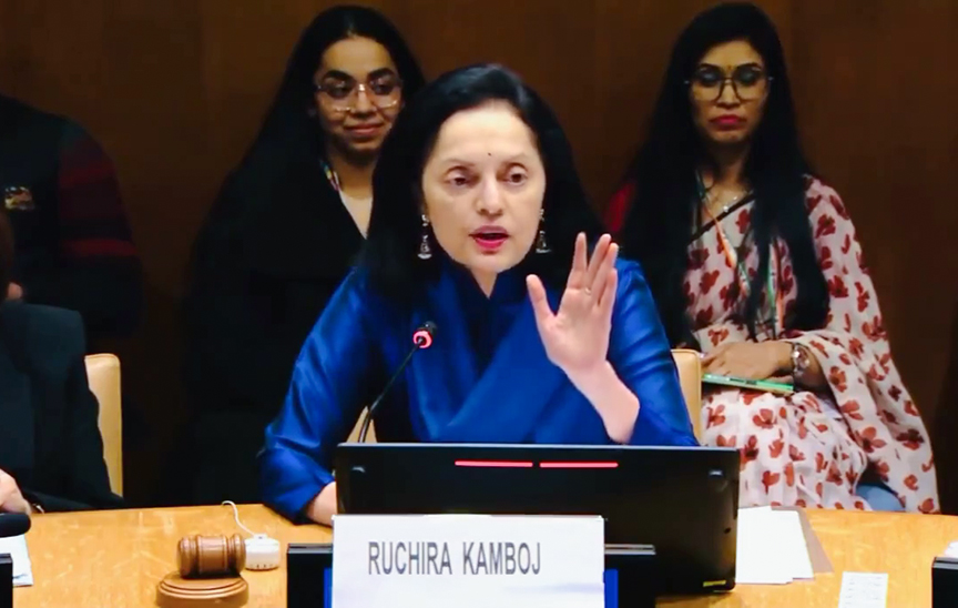 संयुक्त राष्ट्र में रुचिरा कंबोज ने कहा- भारत GDP रैंकिंग में 2014 के 10वें स्थान से 2024 में 5वें स्थान पर पहुंचा