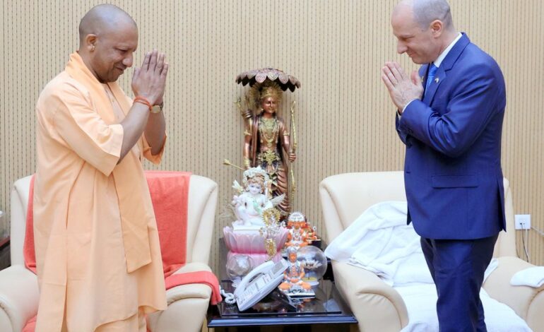 इजराइली राजदूत पहुंचे अयोध्या, रामलला का किए दर्शन