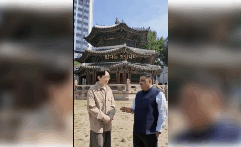 दक्षिण कोरिया में ‘यूट्यूबर चार्ली’ से मिले संजय झा, मुलाकात को बताया ‘खास’