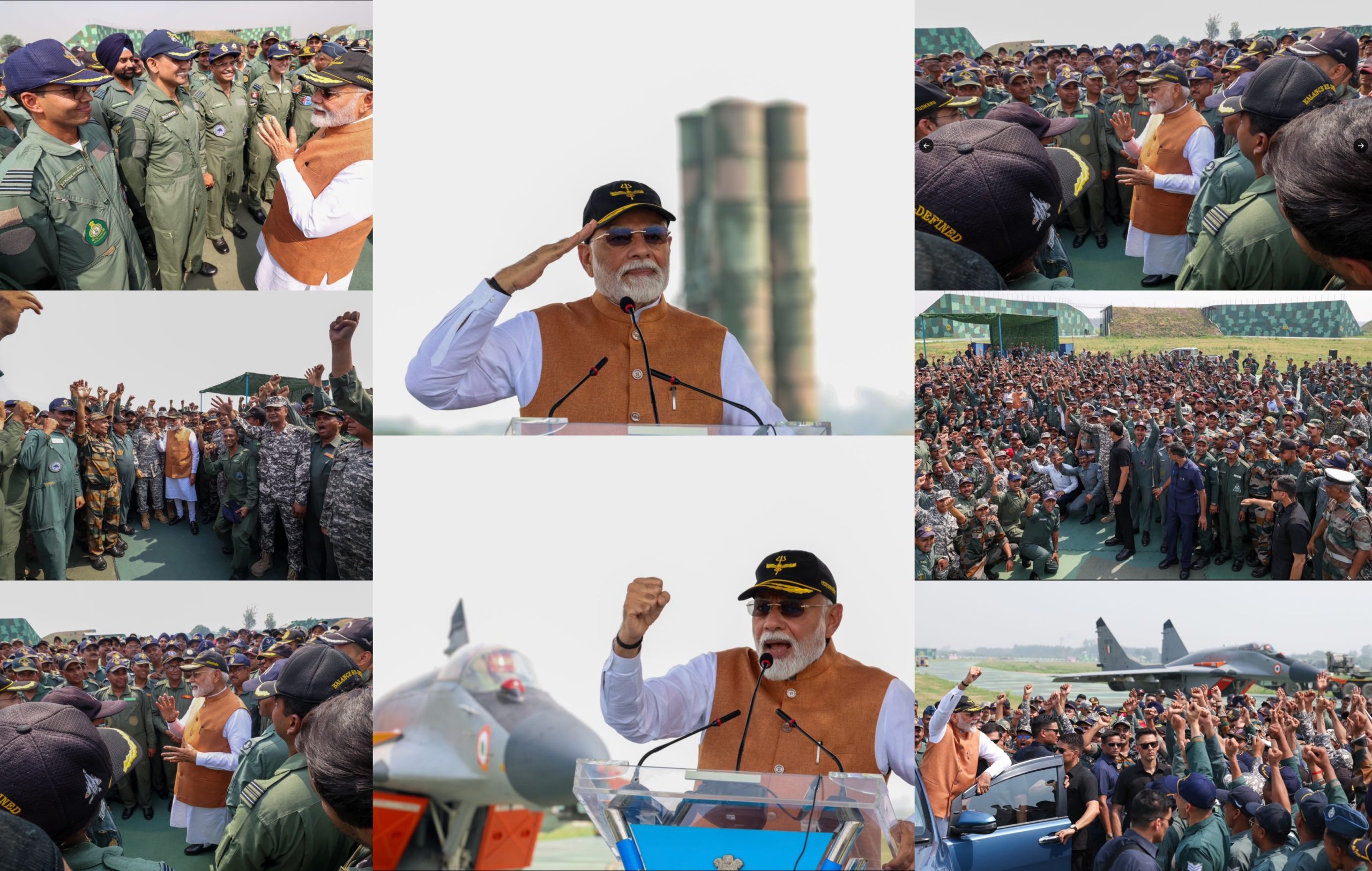 ‘भारत माता की जय’ के नारे से गूंज उठा आदमपुर एयरबेस, पीएम मोदी ने वायुसेना के योद्धाओं के साहस को किया सलाम