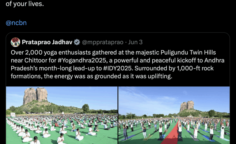 पीएम मोदी ने Yogandhra2025 में उत्साहपूर्ण भागीदारी की सराहना की