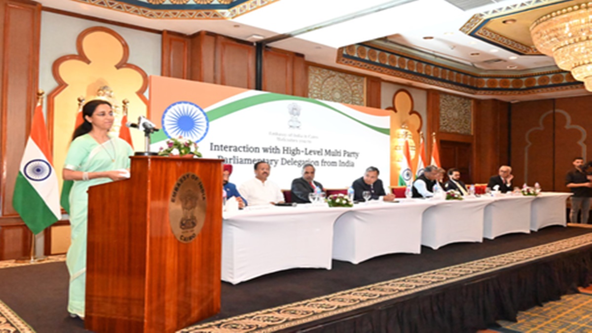 सुप्रिया सुले के नेतृत्व में प्रतिनिधिमंडल ने की मिस्र के विदेश मंत्री अब्देलती के साथ मुलाकात, आतंकवाद पर हुई चर्चा