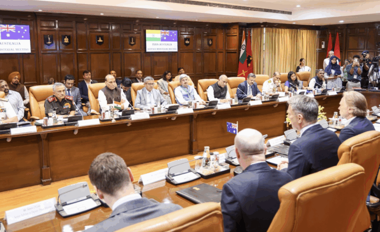 दिल्ली में भारत-ऑस्ट्रेलिया के रक्षा मंत्रियों की हुई अहम बैठक