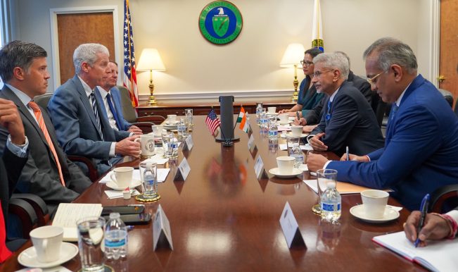 विदेश मंत्री एस. जयशंकर ने अमेरिकी ऊर्जा सचिव क्रिस राइट से की मुलाकात, ऊर्जा साझेदारी को बढ़ावा देने पर हुई चर्चा