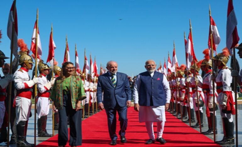 प्रधानमंत्री मोदी का ब्राजील में ‘राम भजन’ की मधुर धुनों के साथ किया गया भव्य स्वागत