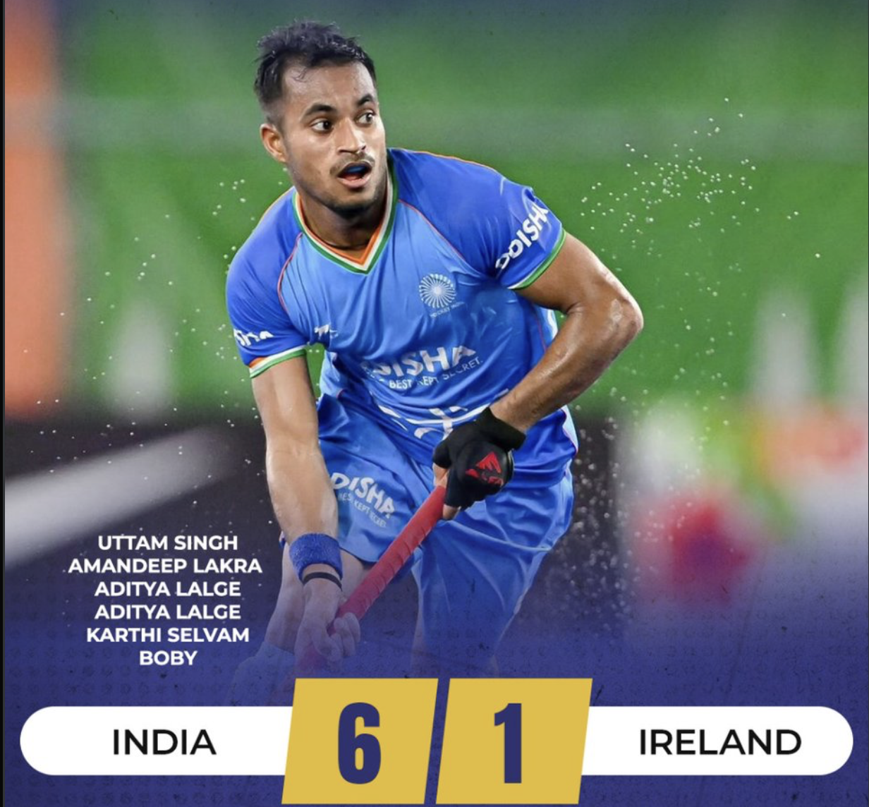 इंडिया ए मेंस हॉकी टीम की यूरोप दौरे की विजयी शुरुआत, आयरलैंड को 6-1 से हराया
