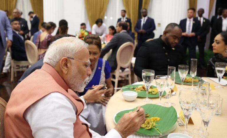 सोहारी पत्ते की भोजपुरी जड़ें: त्रिनिदाद और और टोबैगो में पीएम मोदी ने चखा भारतीय परंपरा का स्वाद