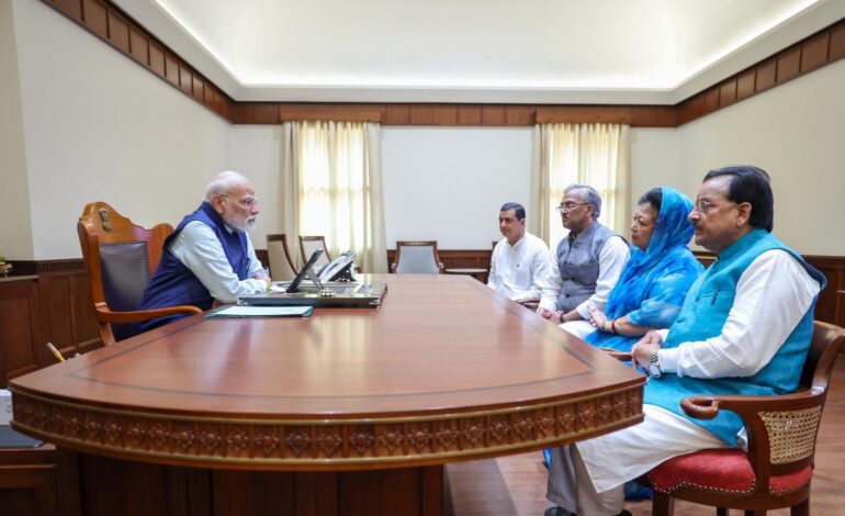 उत्तरकाशी धराली आपदा : उत्तराखंड के सांसदों ने पीएम मोदी से की मुलाकात