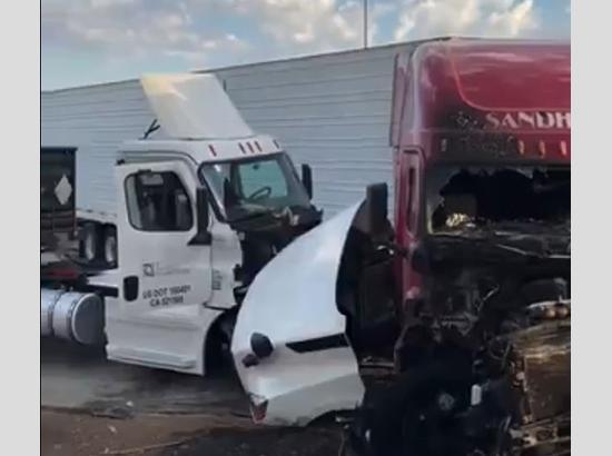 अमेरिका : पंजाबी Truck Driver ने कई गाड़ियां रौंदीं, 3 मौतें, हुआ गिरफ्तार