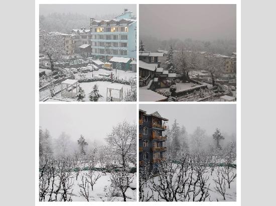 मनाली -शिमला और ऊंचाई वाले इलाकों में सीजन की पहली बर्फबारी; निचले इलाकों में बारिश, किसानों को मिली राहत