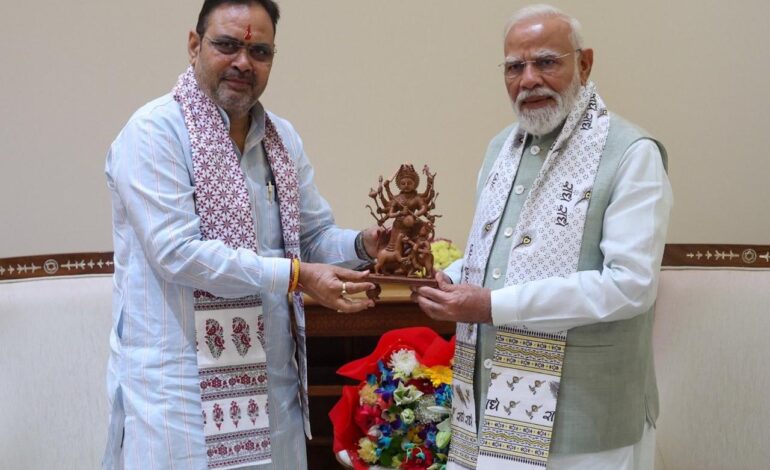 प्रधानमंत्री मोदी से मिले राजस्थान के सीएम भजनलाल शर्मा