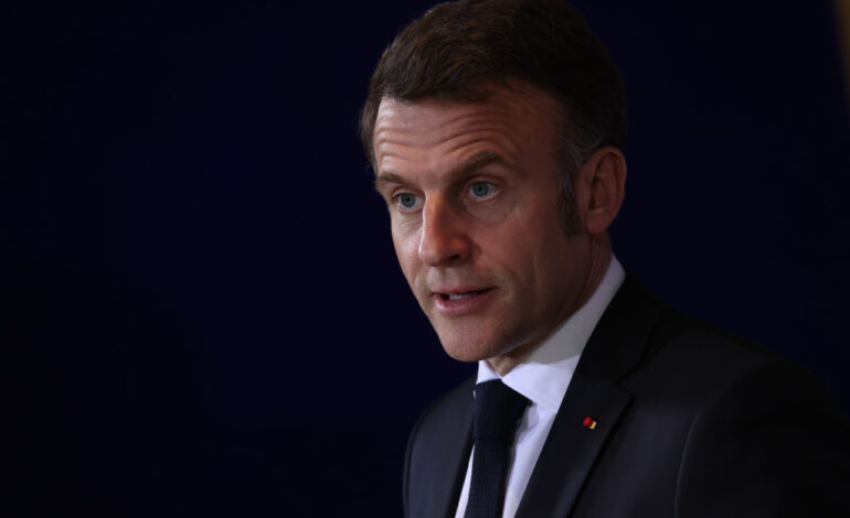 फ्रांस के राष्ट्रपति मैक्रों ने ईरान से की मिडिल ईस्ट देशों पर हमले रोकने की अपील