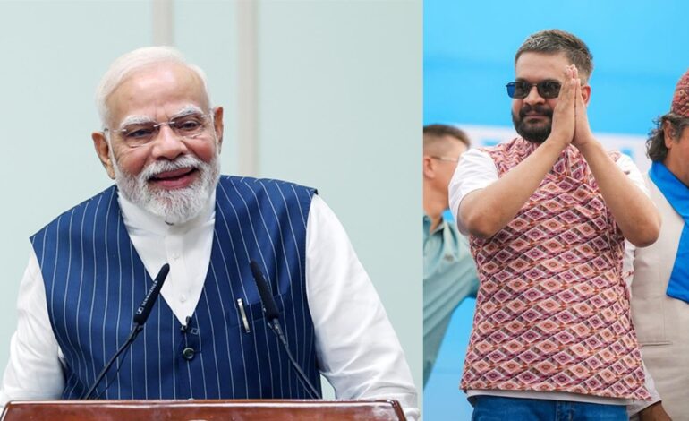 प्रधानमंत्री मोदी ने नेपाल के नए प्रधानमंत्री बालेंद्र शाह को बधाई दी