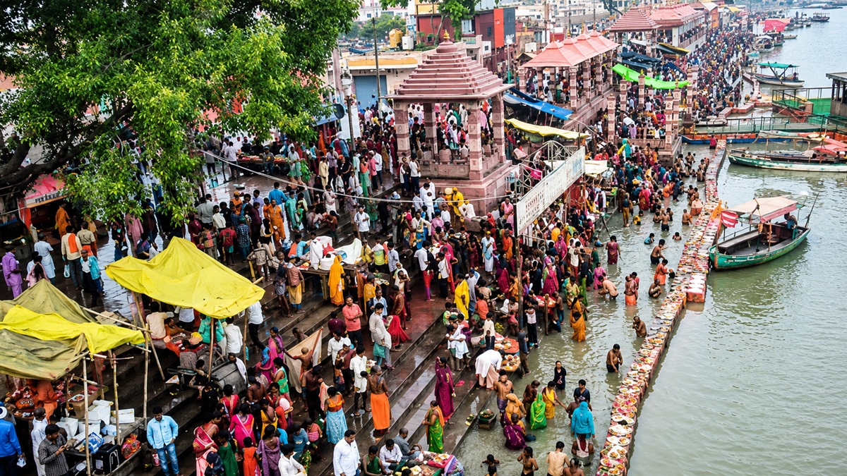सावन पूर्णिमा पर अयोध्या में उमड़ा आस्था का सैलाब, सरयू में श्रद्धालुओं ने लगाई पवित्र डुबकी